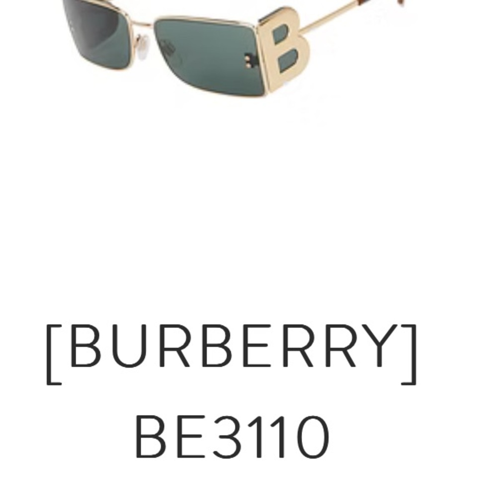 Burberry Gold and Green Sunglasses